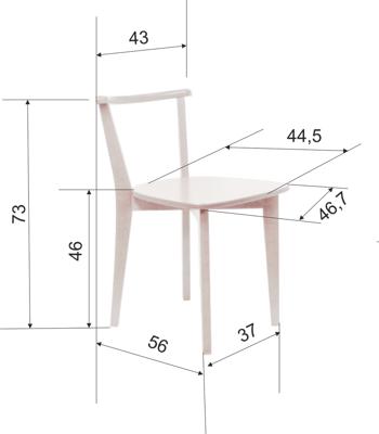 Стул ZiP-mebel Стул Франк ЖК Натуральное дерево/Серый арт. R100709NUG