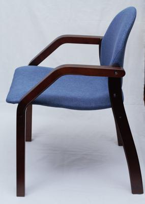 Стул ZiP-mebel Стул-кресло Джуно 2.0, Темныйорех/ Синий арт. Z112801W03