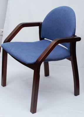Стул ZiP-mebel Стул-кресло Джуно 2.0, Темныйорех/ Синий арт. Z112801W03