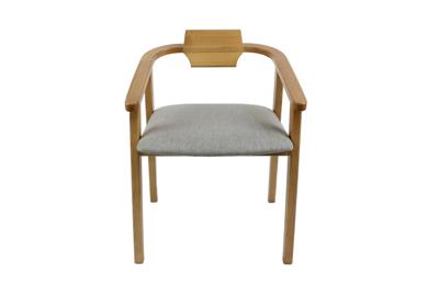Стул ZiP-mebel Стул-кресло Челси ПМ, Натуральное дерево/Серый арт. Z011845N01