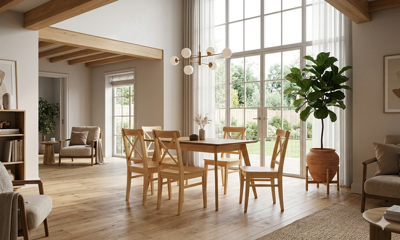 Стол ZiP-mebel Стол Сканди 120, Натуральное дерево арт. F514106N00
