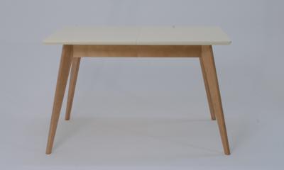 Стол ZiP-mebel Стол Сканди 120, Натуральное дерево/Слоновая кость арт. F514102NUS