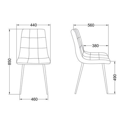 Стул AksHome Стул Dallas, розовый, велюр арт. ZN-126648