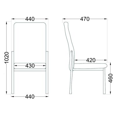 Стул AksHome Стул Denver, черный, экокожа арт. ZN-126661
