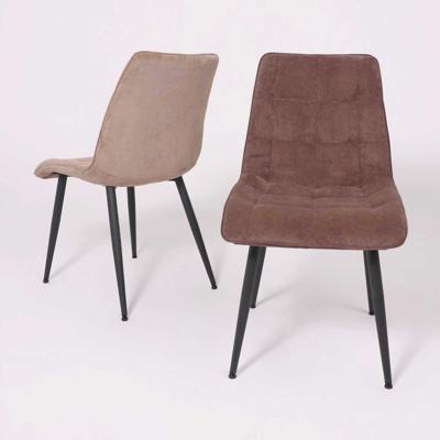 Стул AksHome Стул FRED NEW, коричневый вельвет/черный арт. ZN-183236