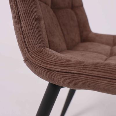 Стул AksHome Стул FRED NEW, коричневый вельвет/черный арт. ZN-183236