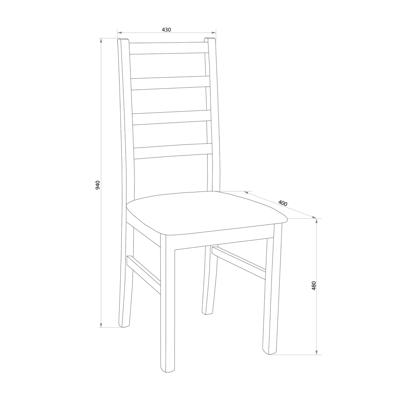 Стул AksHome Стул NILO 8, бежевая ткань 3B/белый арт. ZN-188906