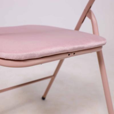 Стул AksHome Стул складной JAKE, ECONOM, велюр, нежно-розовый арт. ZN-368728