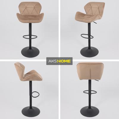 Стул барный AksHome Стул барный Berlin, капучино, велюр арт. ZN-126495