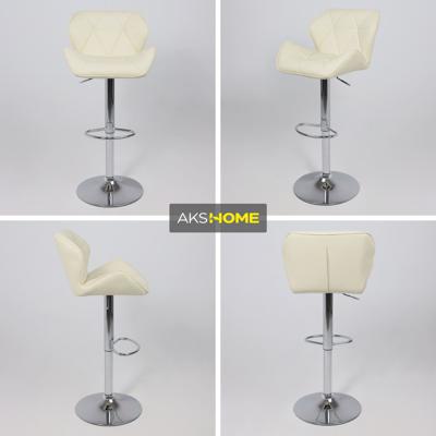 Стул барный AksHome Стул барный Berlin, кремовый, экокожа арт. ZN-126496
