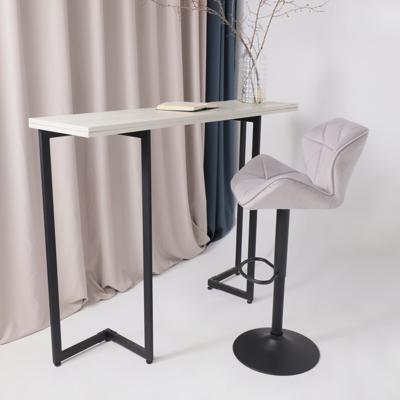 Стул барный AksHome Стул барный Berlin, серый, велюр арт. ZN-126499