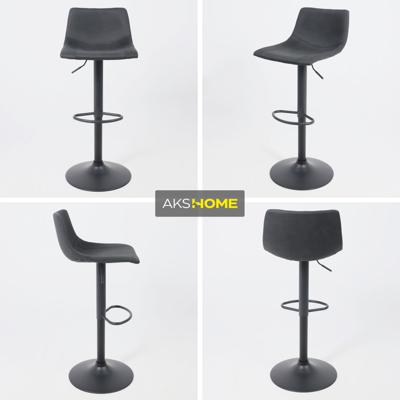 Стул барный AksHome Стул барный Madrid, черный, ткань арт. ZN-418413