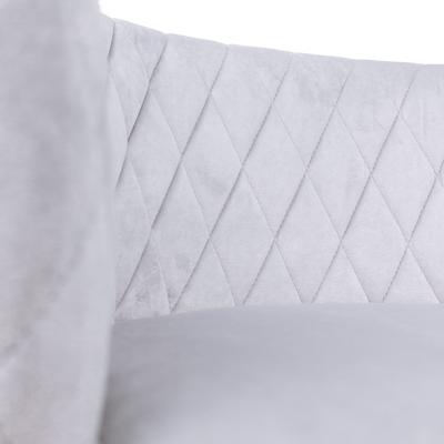 Стул барный AksHome Стул барный Saba, светло-серый, велюр арт. ZN-126596
