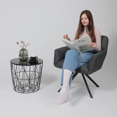 Кресло AksHome Кресло Virginia, поворотное, темно-серый, ткань арт. ZN-126140