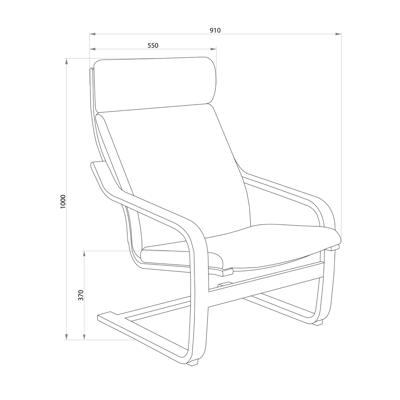 Кресло AksHome Кресло для отдыха RELAX, ткань, бежевый арт. ZN-273772