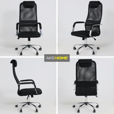 Кресло компьютерное AksHome Кресло поворотное Germes, чёрный, ткань арт. ZN-125960