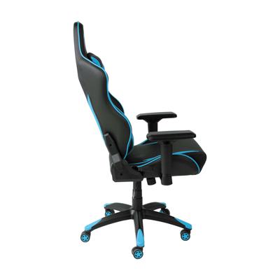 Кресло компьютерное AksHome Кресло поворотное Raptor, синий + черный, экокожа арт. ZN-173095