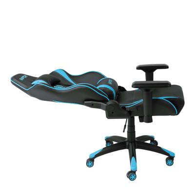 Кресло компьютерное AksHome Кресло поворотное Raptor, синий + черный, экокожа арт. ZN-173095