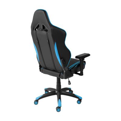 Кресло компьютерное AksHome Кресло поворотное Raptor, синий + черный, экокожа арт. ZN-173095