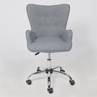 Кресло компьютерное AksHome Кресло поворотное Bella, серый, ткань арт. ZN-125875