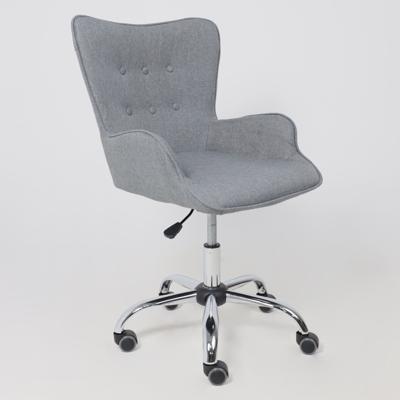 Кресло компьютерное AksHome Кресло поворотное Bella, серый, ткань арт. ZN-125875