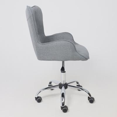 Кресло компьютерное AksHome Кресло поворотное Bella, серый, ткань арт. ZN-125875