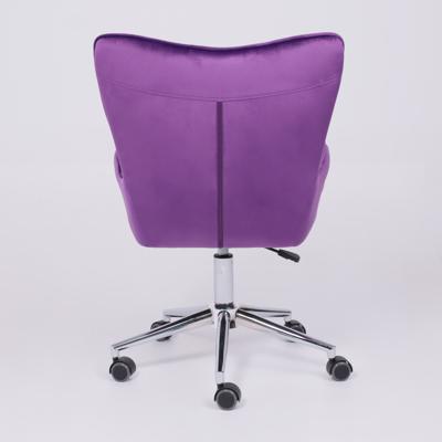 Кресло компьютерное AksHome Кресло поворотное Bella, фиолетовый, велюр арт. ZN-125879