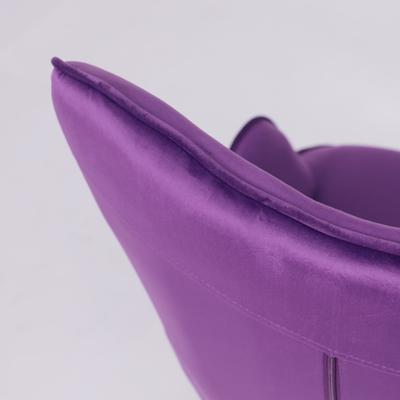 Кресло компьютерное AksHome Кресло поворотное Bella, фиолетовый, велюр арт. ZN-125879