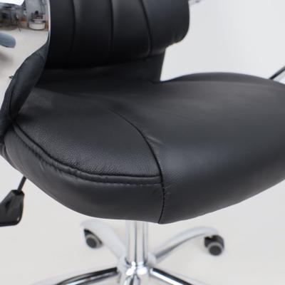 Кресло компьютерное AksHome Кресло поворотное King, чёрный, натуральная кожа арт. ZN-125982