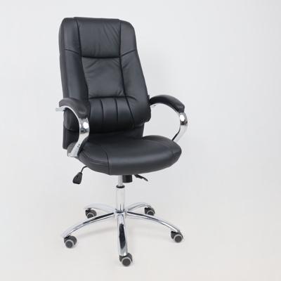 Кресло компьютерное AksHome Кресло поворотное King, чёрный, натуральная кожа арт. ZN-125982