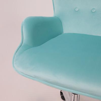 Кресло компьютерное AksHome Кресло поворотное Bella, мятный, велюр арт. ZN-125883