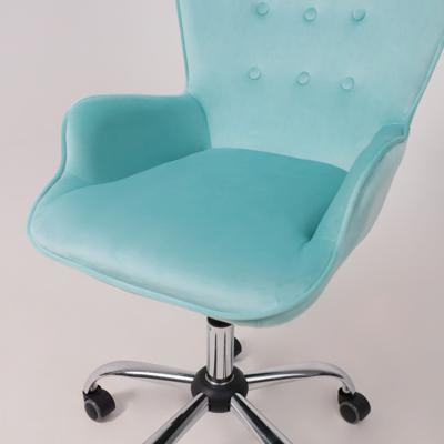 Кресло компьютерное AksHome Кресло поворотное Bella, мятный, велюр арт. ZN-125883