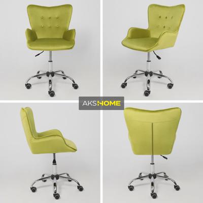 Кресло компьютерное AksHome Кресло поворотное Bella, оливковый, велюр арт. ZN-125884
