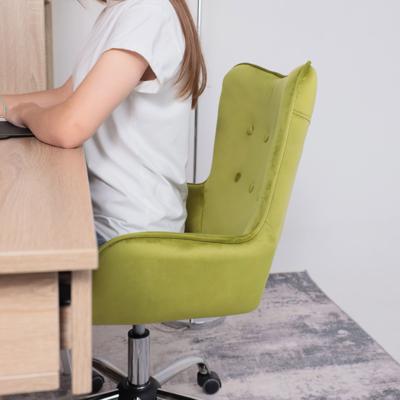 Кресло компьютерное AksHome Кресло поворотное Bella, оливковый, велюр арт. ZN-125884