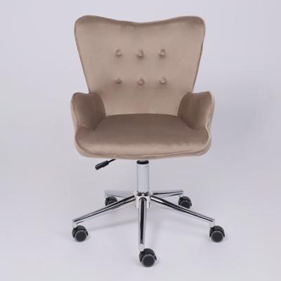 Кресло компьютерное AksHome Кресло поворотное Bella, бежевый, велюр арт. ZN-125877
