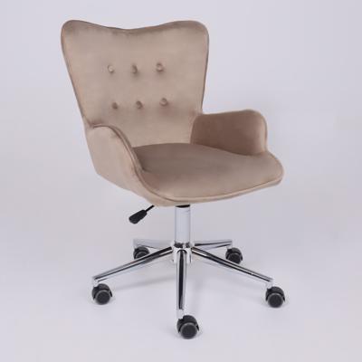 Кресло компьютерное AksHome Кресло поворотное Bella, бежевый, велюр арт. ZN-125877