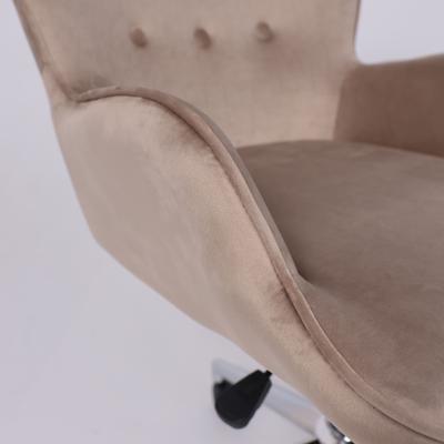 Кресло компьютерное AksHome Кресло поворотное Bella, бежевый, велюр арт. ZN-125877
