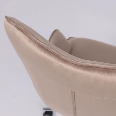 Кресло компьютерное AksHome Кресло поворотное Bella, бежевый, велюр арт. ZN-125877