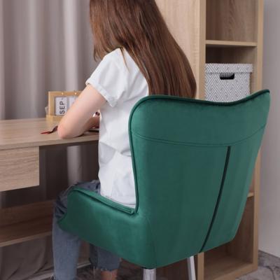 Кресло компьютерное AksHome Кресло поворотное Bella, темно-зеленый, велюр арт. ZN-125888