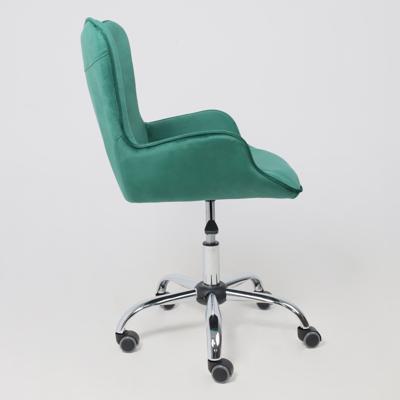 Кресло компьютерное AksHome Кресло поворотное Bella, темно-зеленый, велюр арт. ZN-125888