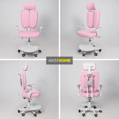 Кресло компьютерное AksHome Кресло поворотное Twins, розовый, ткань арт. ZN-126121