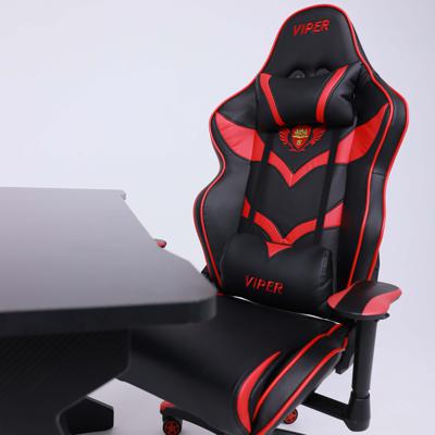 Кресло компьютерное AksHome Кресло поворотное Viper, красный + черный, экокожа арт. ZN-126125