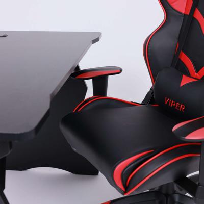 Кресло компьютерное AksHome Кресло поворотное Viper, красный + черный, экокожа арт. ZN-126125