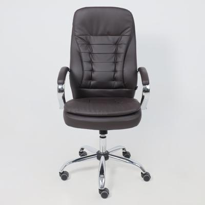 Кресло компьютерное AksHome Кресло поворотное Richard New, коричневый, экокожа арт. ZN-418416
