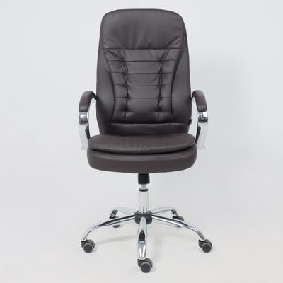 Кресло компьютерное AksHome Кресло поворотное Richard New, коричневый, экокожа арт. ZN-418416