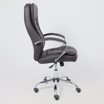 Кресло компьютерное AksHome Кресло поворотное Richard New, коричневый, экокожа арт. ZN-418416