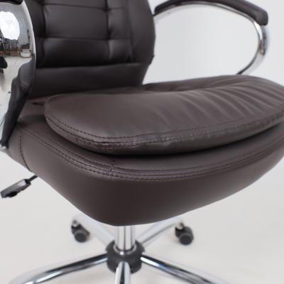 Кресло компьютерное AksHome Кресло поворотное Richard New, коричневый, экокожа арт. ZN-418416