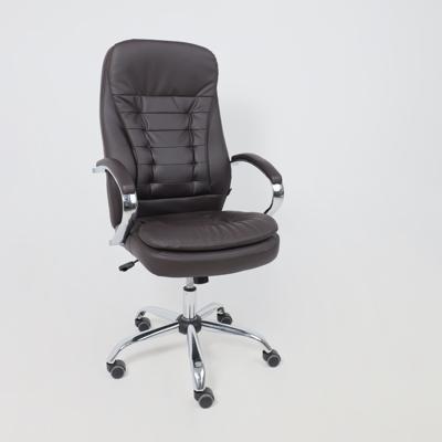 Кресло компьютерное AksHome Кресло поворотное Richard New, коричневый, экокожа арт. ZN-418416