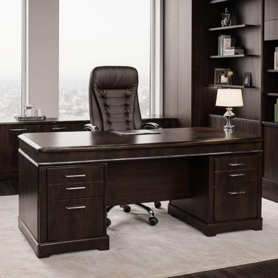 Кресло компьютерное AksHome Кресло поворотное Richard New, коричневый, экокожа арт. ZN-418416