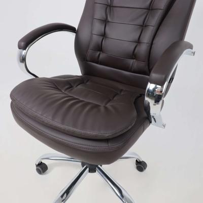 Кресло компьютерное AksHome Кресло поворотное Richard New, коричневый, экокожа арт. ZN-418416